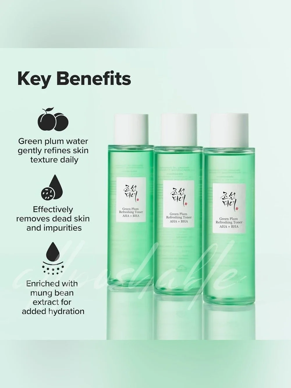 Beauty of Joseon Green Plum Refreshing Toner for Gentle Exfoliating